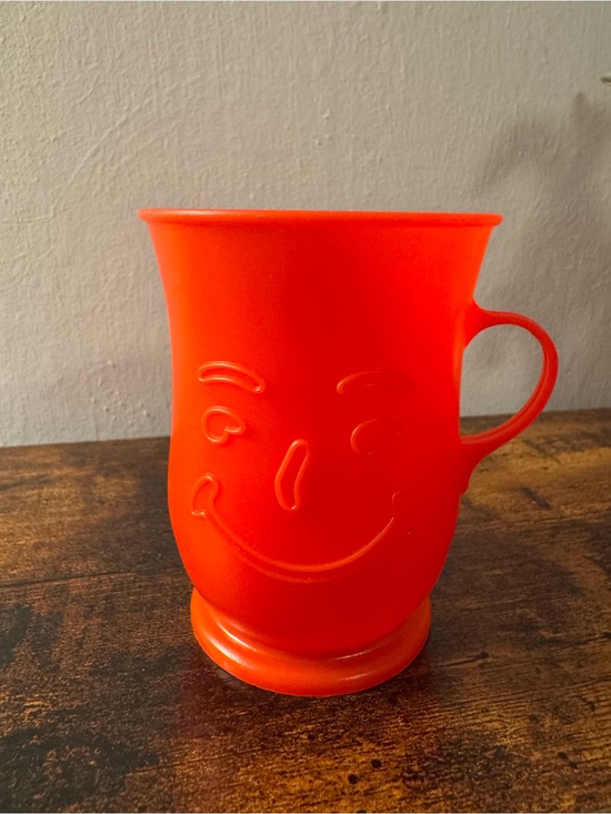 Other - Vintage Kool-Aid Man Red Plastic Cup - 3.75”